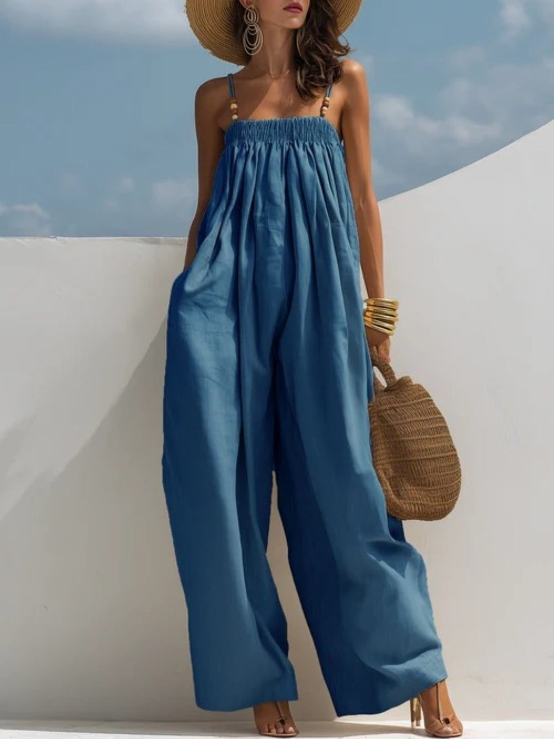 Madison | Denim Wide-Leg Jumpsuit Lawrence Toronto