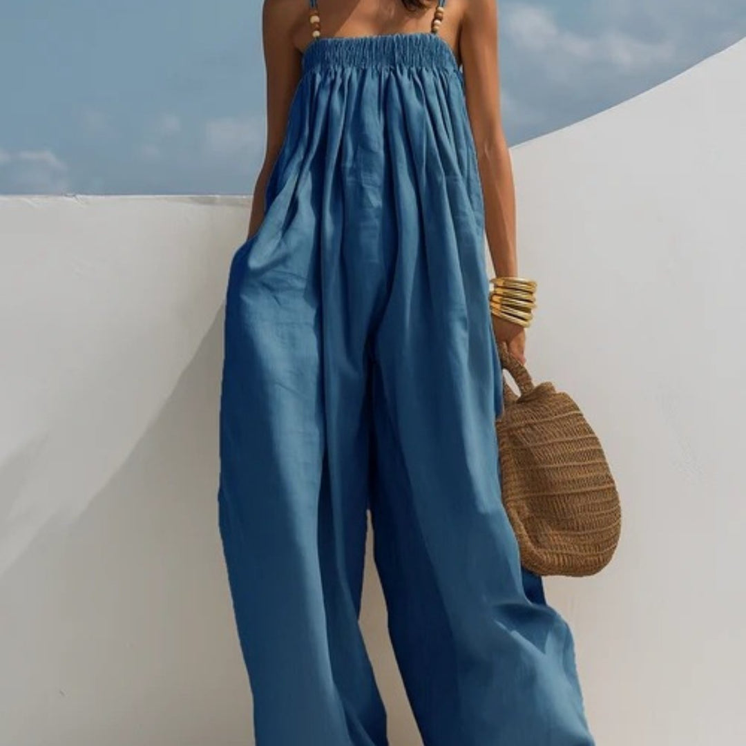 Madison | Denim Wide-Leg Jumpsuit Lawrence Toronto