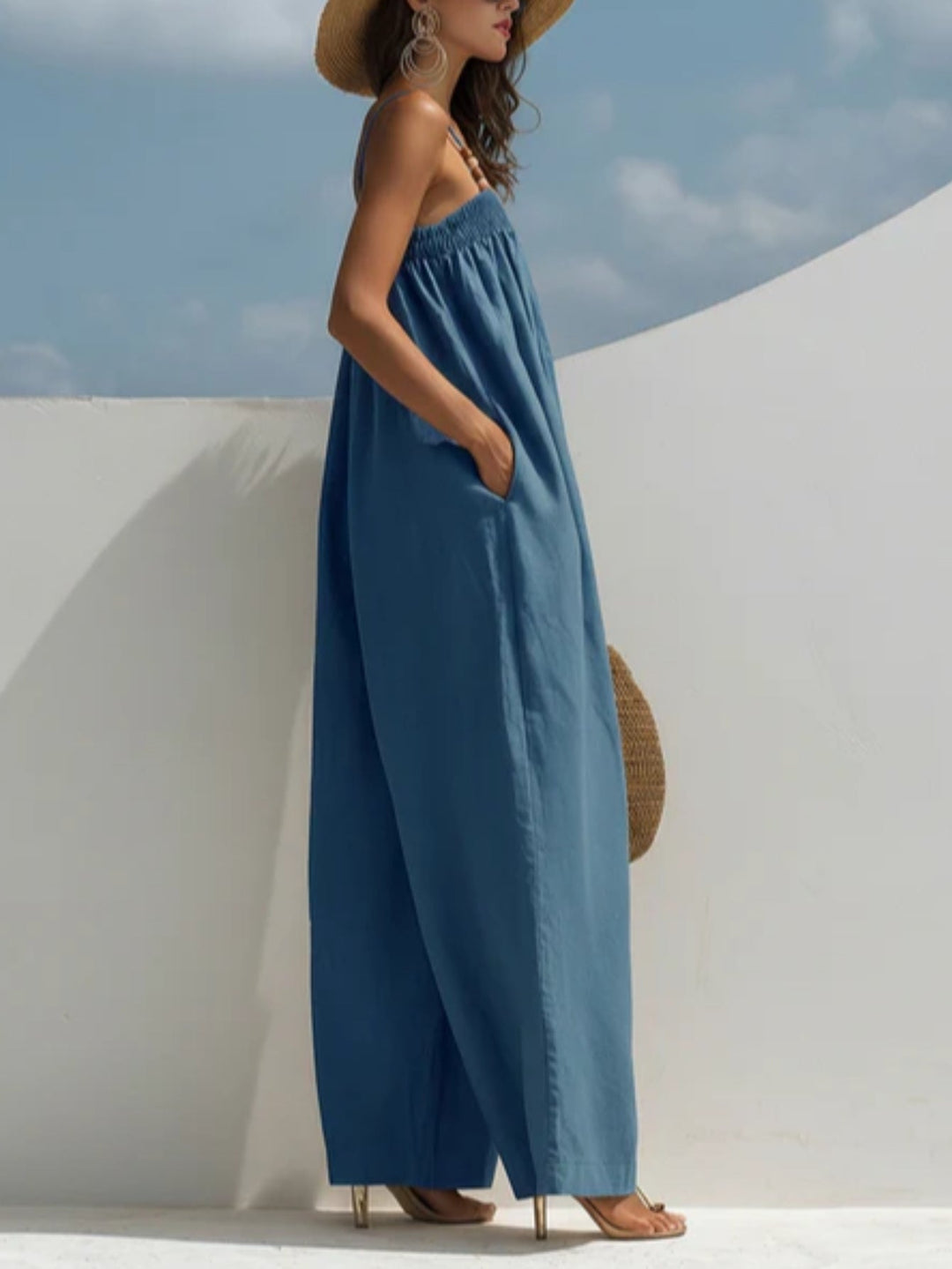 Madison | Denim Wide-Leg Jumpsuit Lawrence Toronto