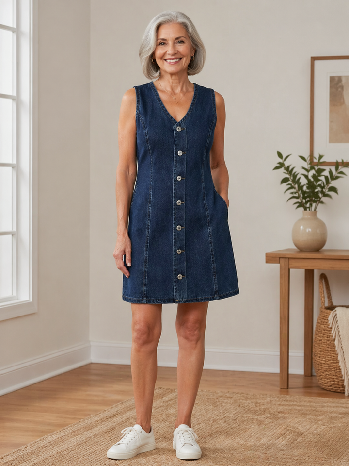 Lila | Denim Mini Dress Lawrence Toronto