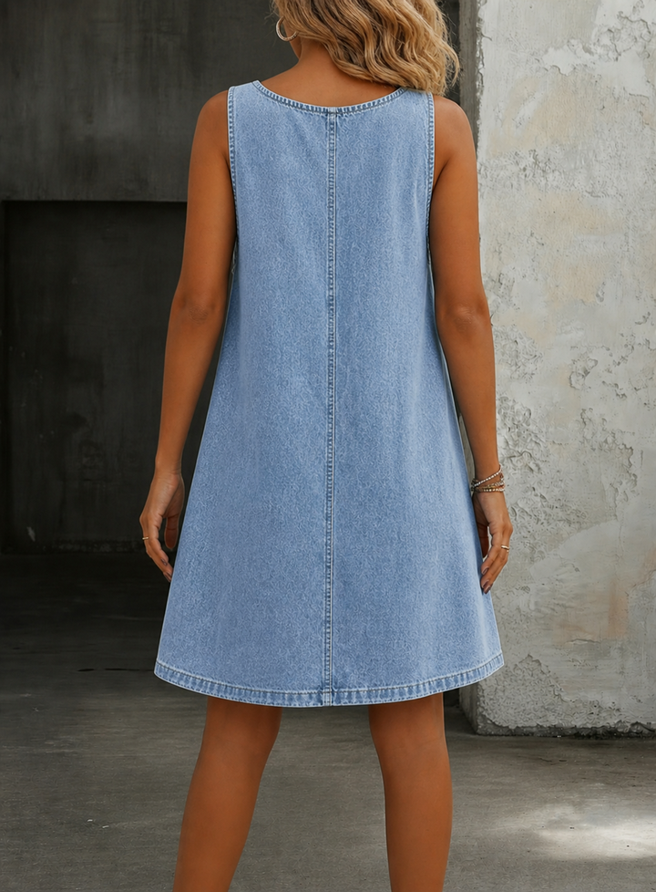 Lisa | Casual Denim Overall Dress Lawrence Toronto