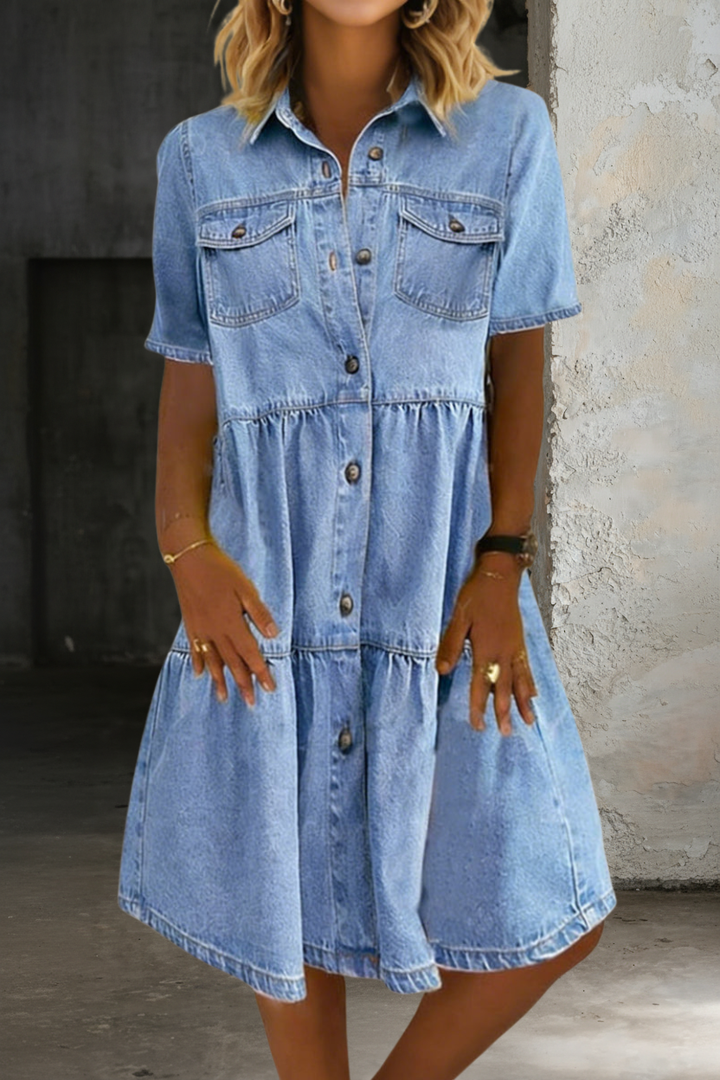 Sophia | Casual Elegant Denim Dress Lawrence Toronto