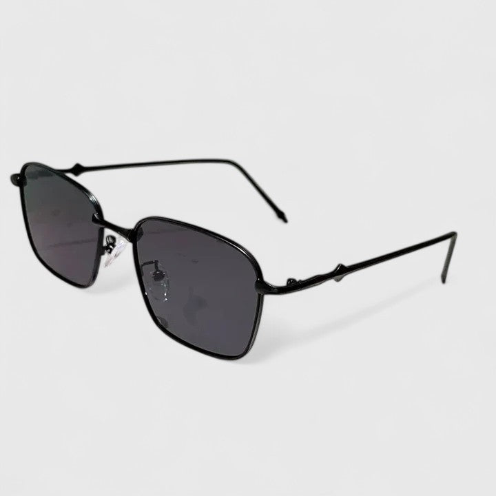 Raygynn sunglasses with dark lenses and black metal frame