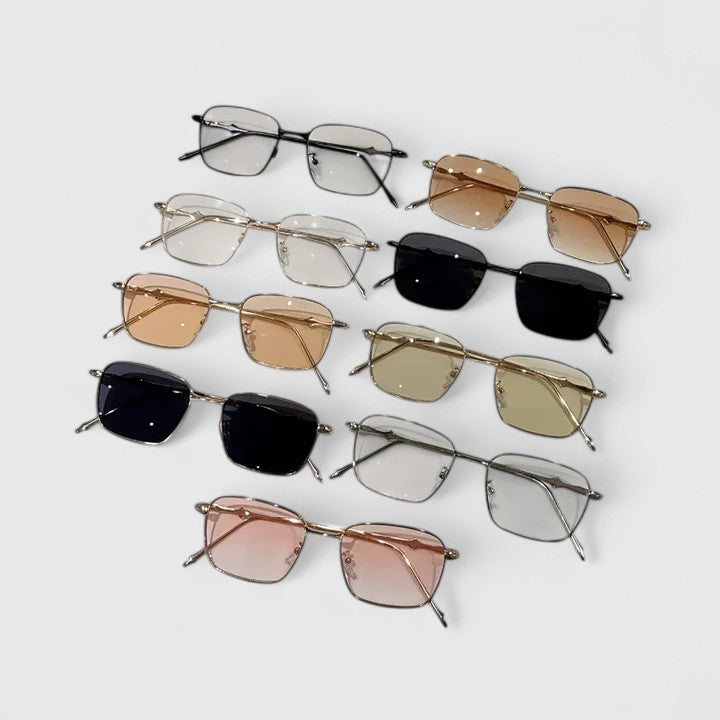 Raygynn sunglasses set with mixed lens tints and thin metal frames