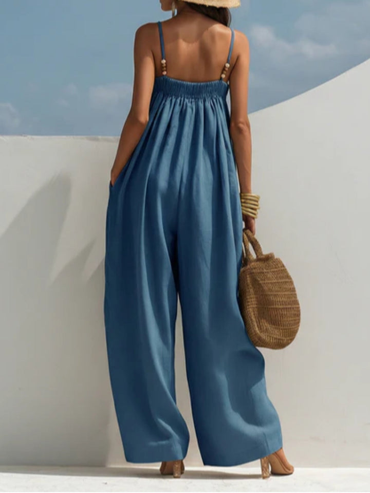 Madison | Denim Wide-Leg Jumpsuit Lawrence Toronto